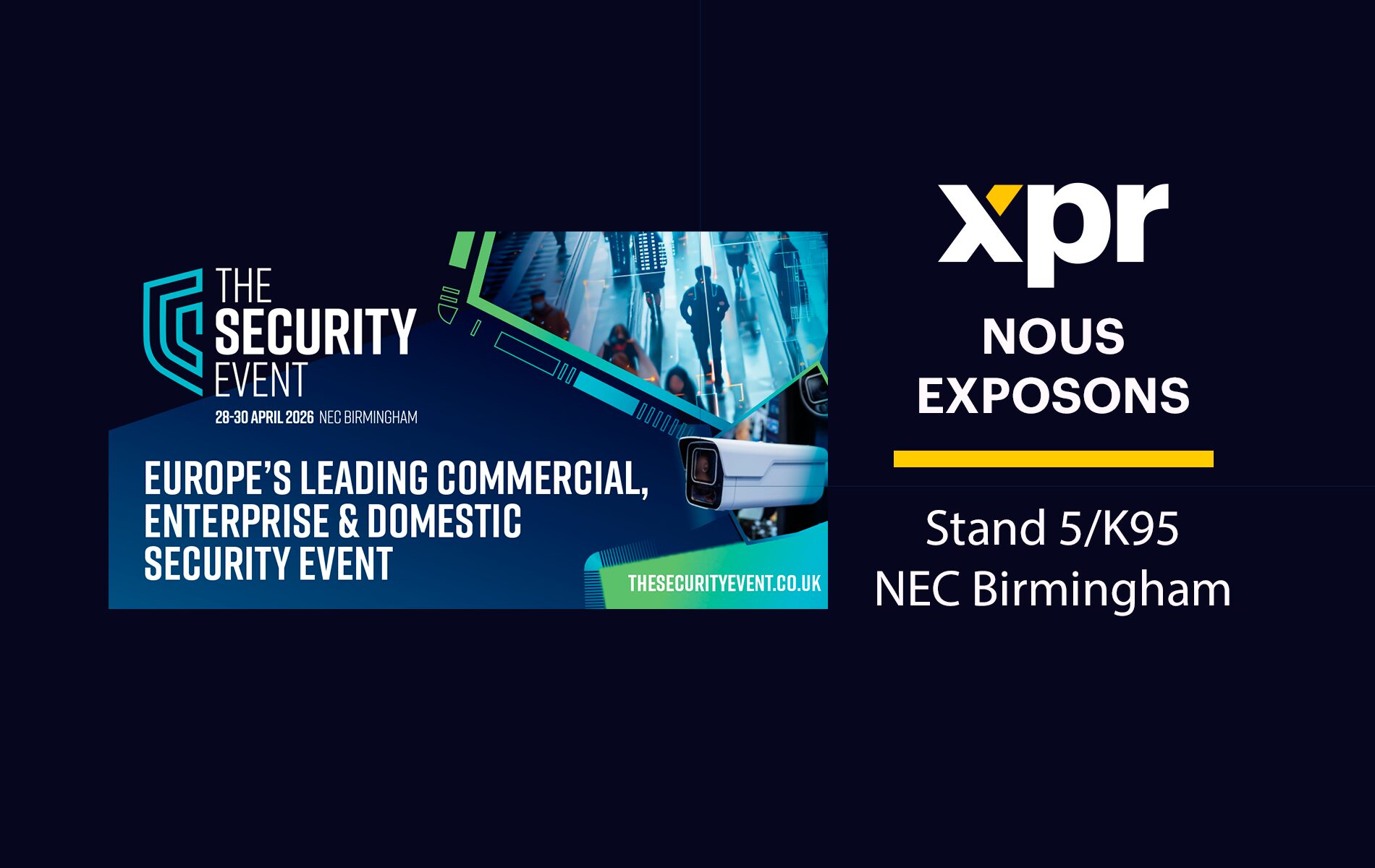Le salon Security Event 2026 à Birmingham